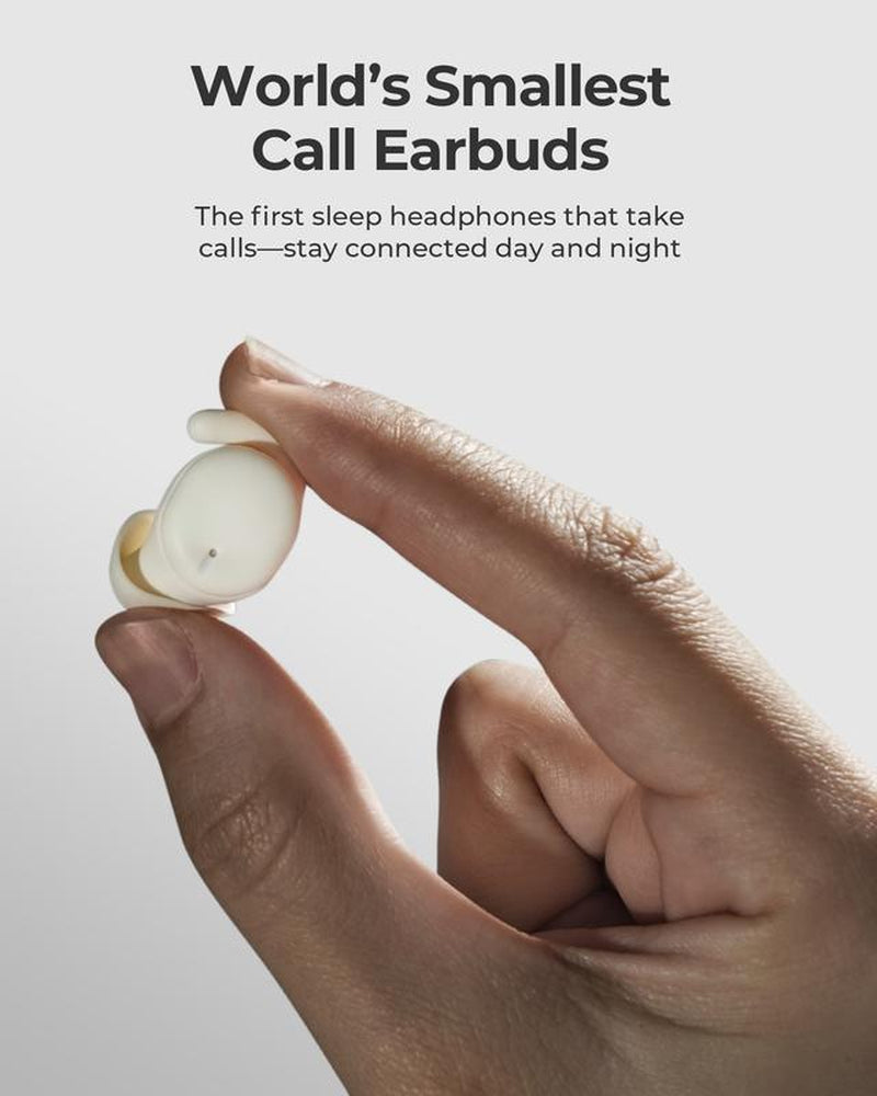Lytmi Cozysnug Sleep Earbuds, Noise Blocking, Comfy for Side Sleepers, Bluetooth 5.3, Smallest Call Earphones, 21H Playtime, Commute,Sports Headphones