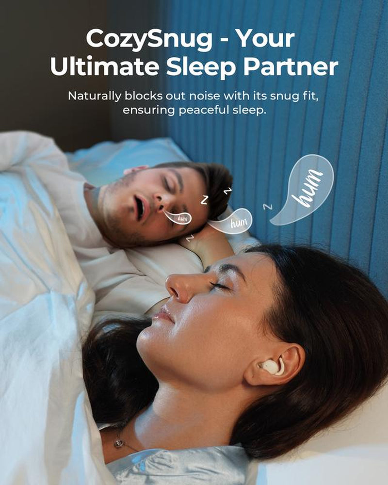 Lytmi Cozysnug Sleep Earbuds, Noise Blocking, Comfy for Side Sleepers, Bluetooth 5.3, Smallest Call Earphones, 21H Playtime, Commute,Sports Headphones