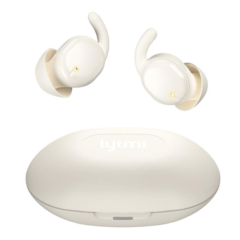 Lytmi Cozysnug Sleep Earbuds, Noise Blocking, Comfy for Side Sleepers, Bluetooth 5.3, Smallest Call Earphones, 21H Playtime, Commute,Sports Headphones
