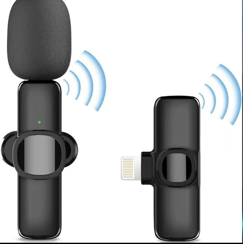 Wireless Microphone for Iphone Ipad - Dual Professional Lavalier Microphone, Plug-Play, Sold Well in Store Two Microphones-Lphone