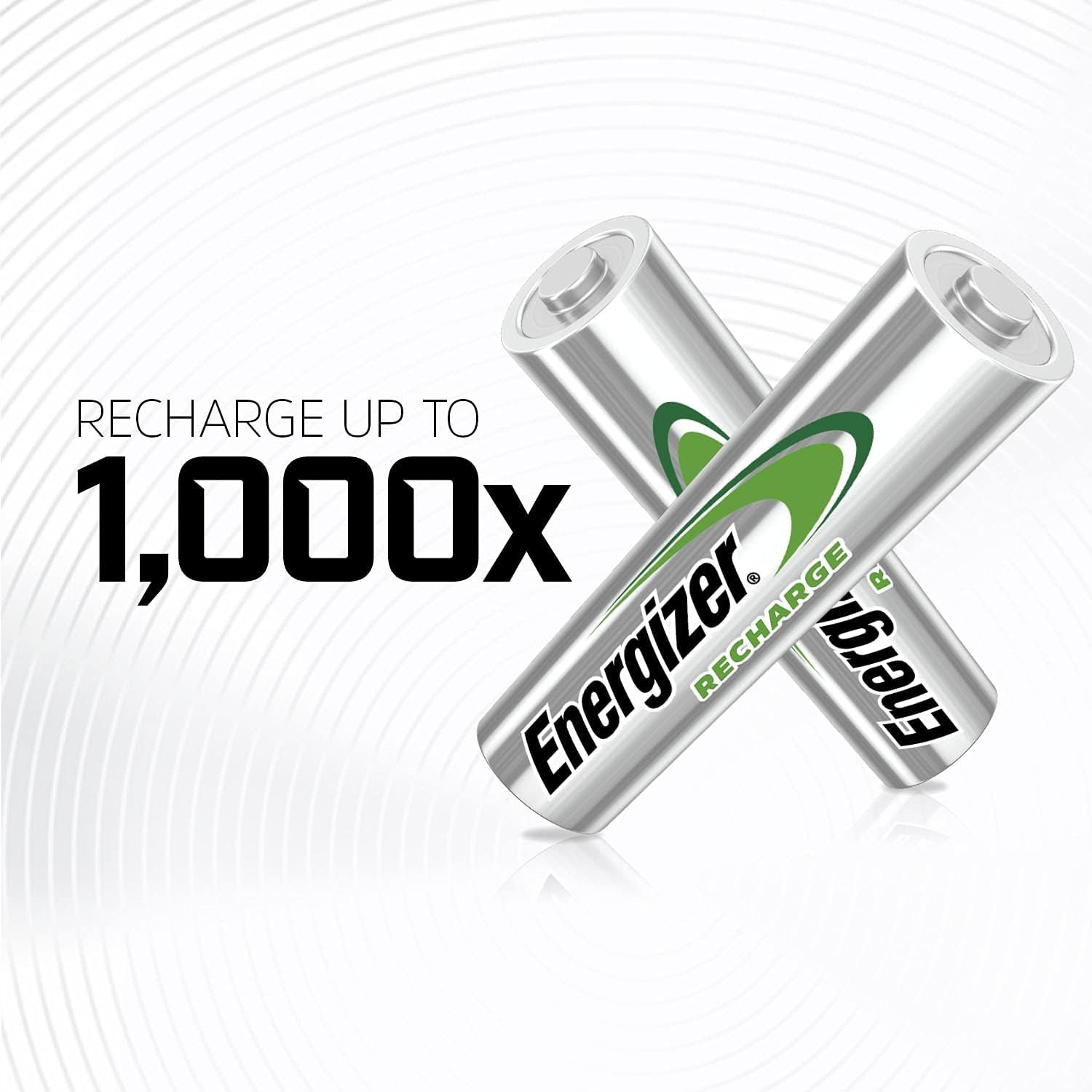 Rechargeable AA Batteries, Recharge Universal Double a Battery Pre-Charged, 16 Count