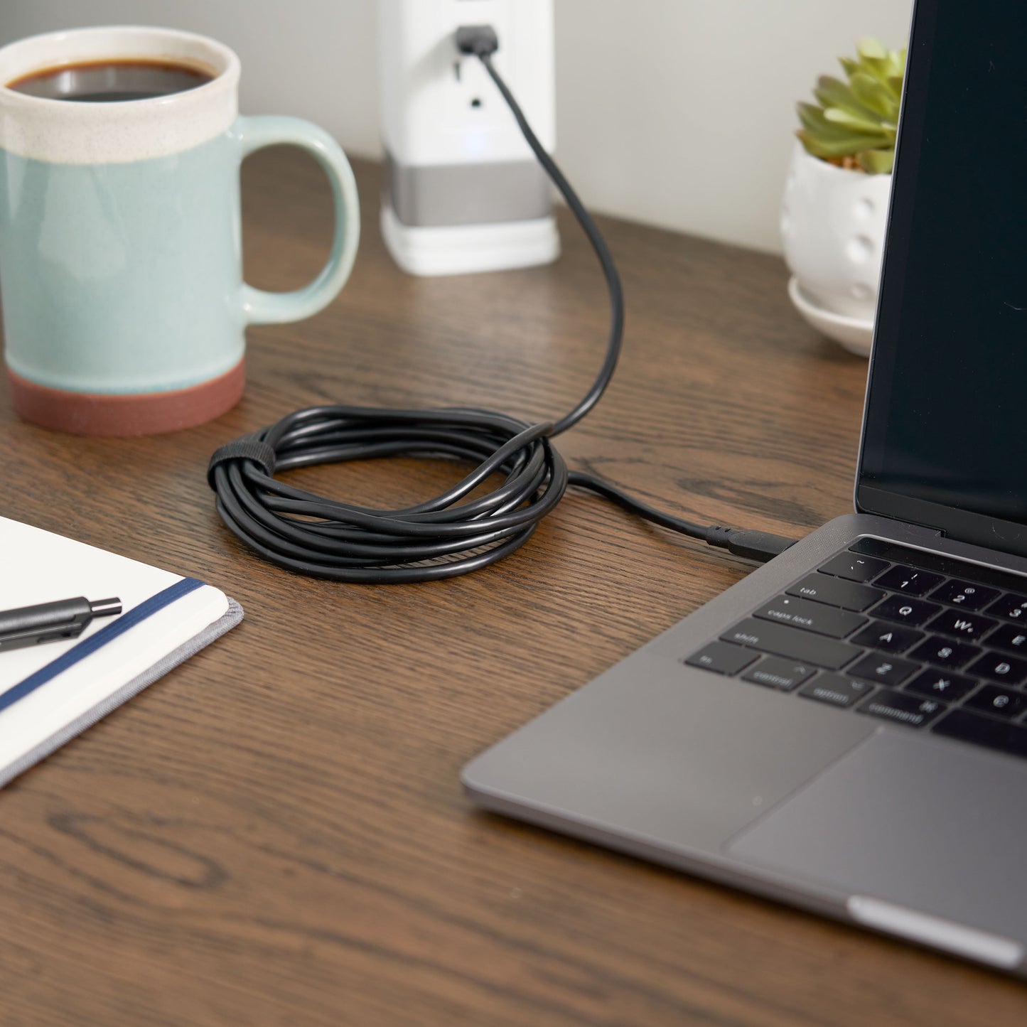 . 10Ft USB to USB-C Cable, Black, Compatible with USB-C Devices