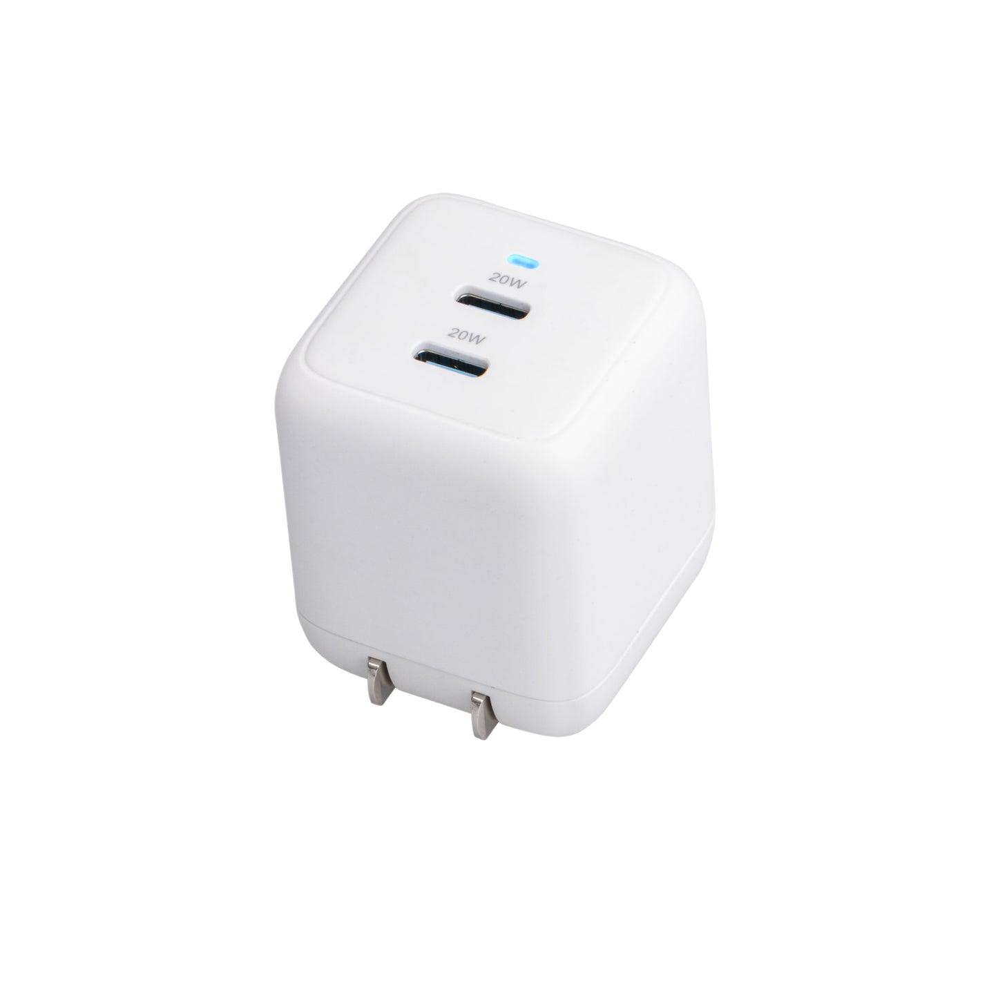 . 40W USB-C Dual Port Wall Charger with Power Delivery
